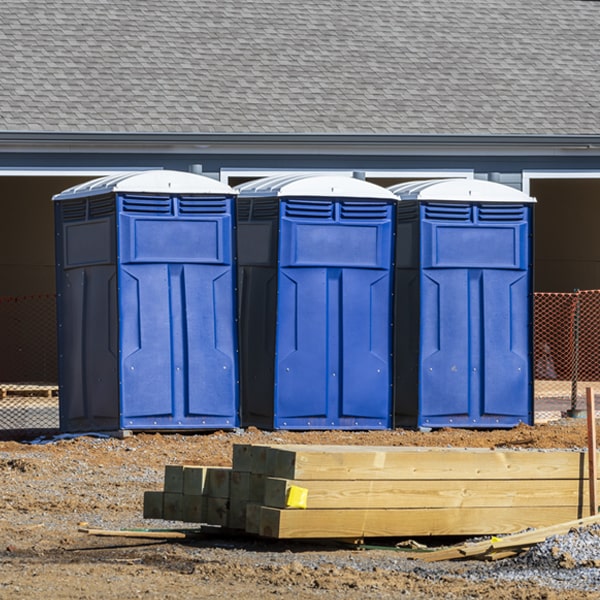 is there a specific order in which to place multiple portable toilets in Trinway Ohio